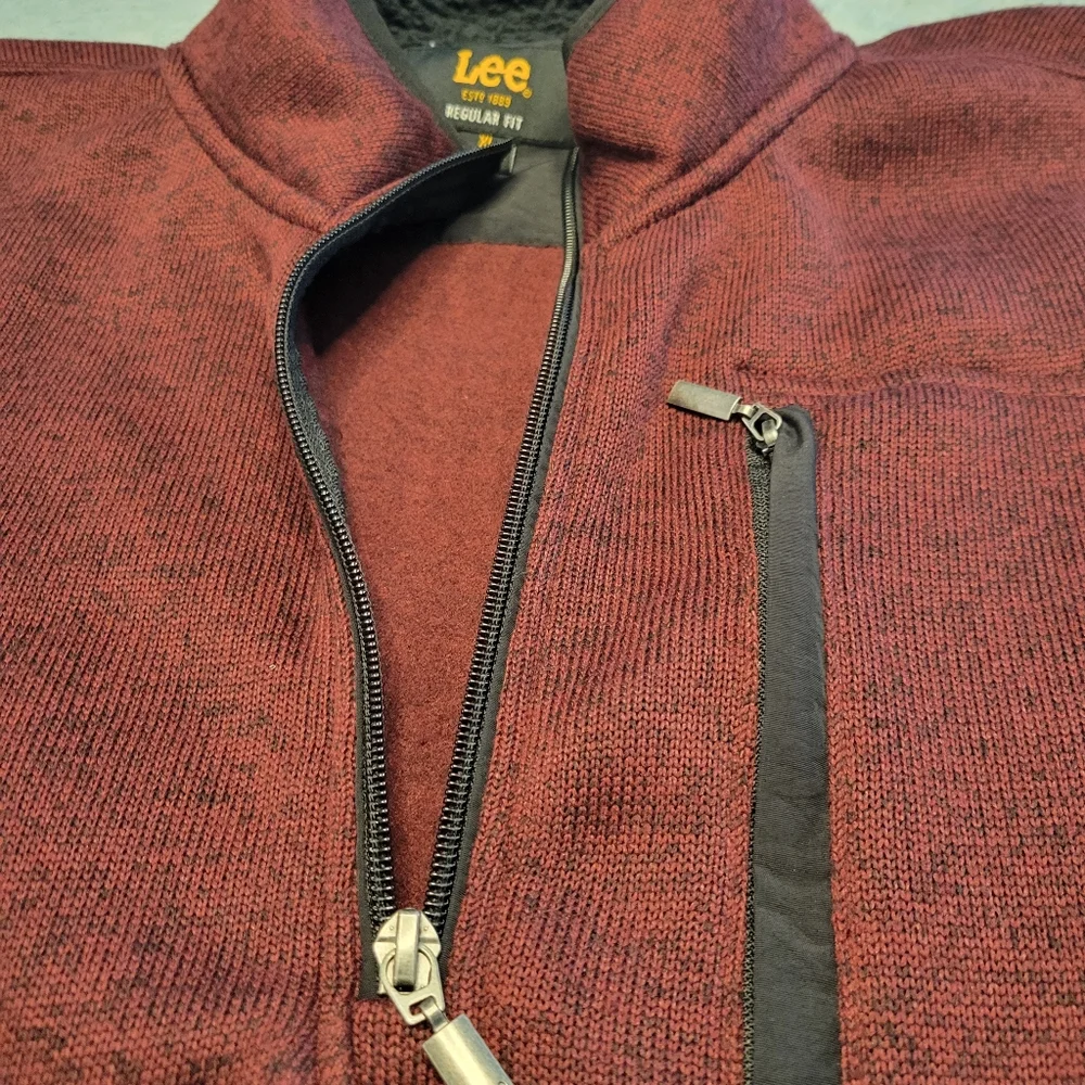 NEW LEE JEANS BRAND MENS 3/4 ZIP PULLOVER JACKET-NWT - Picture 8 of 11